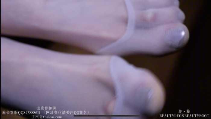 【爱秀套图】白丝秘书互动式丝袜汗脚羞辱 GD048 YC-250315-2