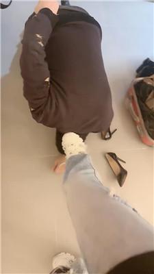 甜沁小白鞋暴力踢踹完整版 JS241018-9