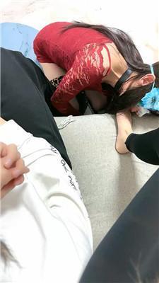 心竹首次情侣主调母畜-舔脏鞋玉足/喂口水 JS241103-17