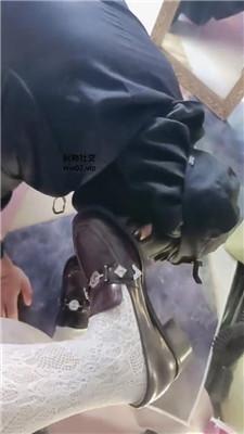 美柠皮鞋白丝踩虐气味辱 JS241103-6