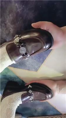 美柠皮鞋白丝踩虐气味辱 JS241103-6