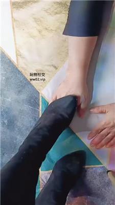 美柠皮鞋白丝踩虐气味辱 JS241103-6