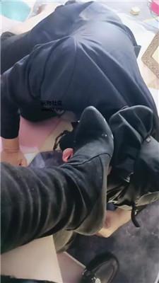 美柠皮鞋白丝踩虐气味辱 JS241103-6