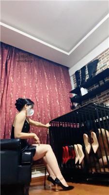 冷颜狗笼囚禁/舔多双高跟 JS241130-7