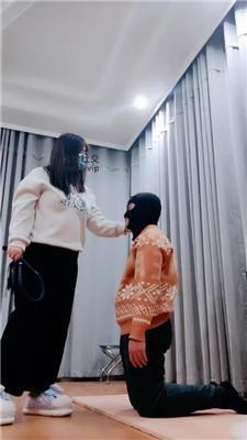 拽拽跪舔脏毛拖鞋棉袜/踩踏 JS241212-31