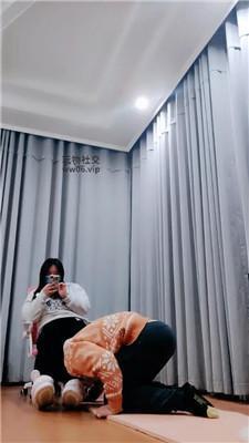 拽拽跪舔脏毛拖鞋棉袜/踩踏 JS241212-31