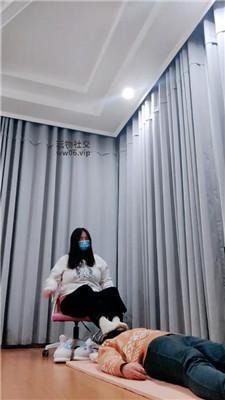 拽拽跪舔脏毛拖鞋棉袜/踩踏 JS241212-31