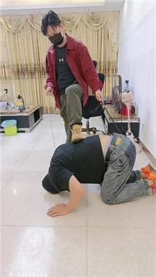 薇薇情侣主狗链遛狗爬行/脏鞋踩踏喂食 bf48132