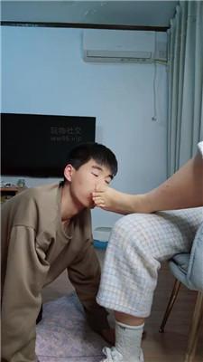 桃桃樱调奶狗-原味白棉袜裸足狂舔 JS241221-18