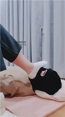 拽拽捂了一天的白棉袜脚气味辱 241220-2