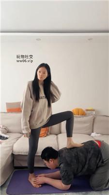 埋汰瑜伽裤女神S-玉足碾压踩家奴 JS241221-28