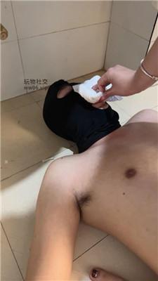 HB00后情侣长靴踩踏踢裆/掐乳喝圣水 bf48453