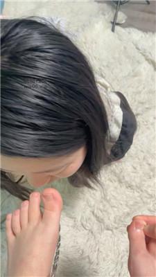 白兔双S黑棉袜脚踩/藤条鞭打/伺候沐足 JS241217-7