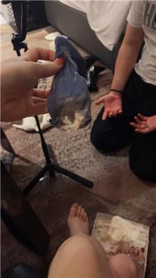 诗诗原味玉足踩踏蛋糕喂食 JS250101-31