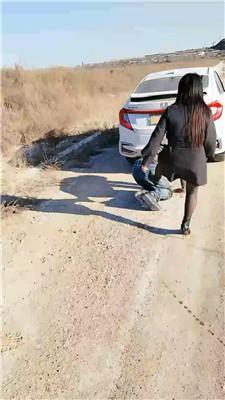 沐颜户外奴隶拉人力车/重度虐打双视角版JS250107-30