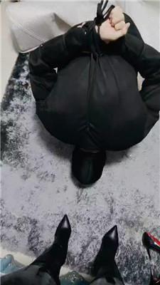 璀璨女王高跟长靴踩虐/滴蜡 JS250114-7