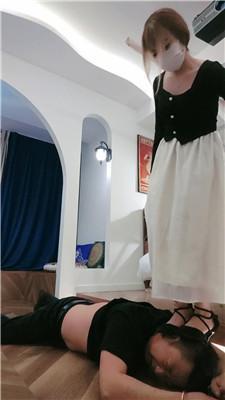 淡颜手铐捆绑-高跟凉鞋踩踏-抽耳光 JS250205-22