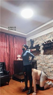 冷颜骑马驯化/闻舔白袜/长靴踩踏 JS250203-9