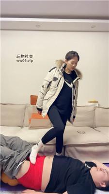 埋汰骑马骑脖-白袜踩踏蹂躏 JS250203-5