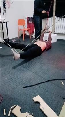 九创双主团捆绑强制滴蜡-黑丝高跟踩 JS250209-5