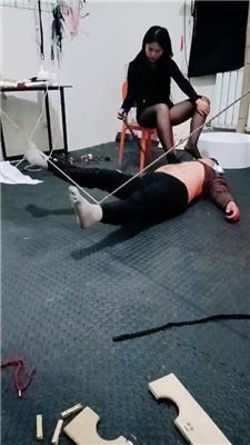 九创双主团捆绑强制滴蜡-黑丝高跟踩 JS250209-5