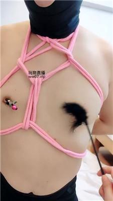 黑心小魔女洛丽塔S-捆绑虐乳滴蜡/舔闻脏鞋白丝 JS250224-6