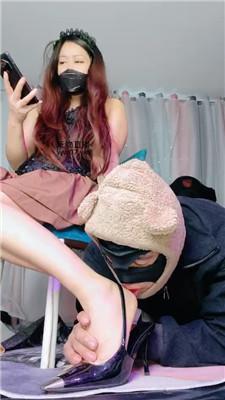 美柠高跟凉鞋脚下踩cd JS250302-6