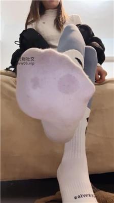 希娜白棉袜瑜伽裤诱惑 250218-23