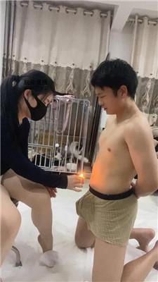 纯情恶魔滴蜡/骑狗背/肉丝脚踢踹 JS250301-17