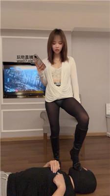 Mico兔高跟长靴黑丝踢踹踩-重度鞭打 bf50942