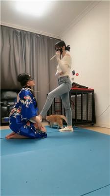 暴主母畜-囚禁狗笼-舔帆布鞋船袜-狗链遛狗 JS250303-34