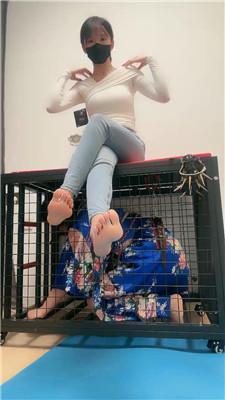 暴主母畜-囚禁狗笼-舔帆布鞋船袜-狗链遛狗 JS250303-34