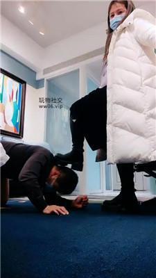 青竹转胯狗爬/长靴踩踏/白短袜气味辱 JS250113-18