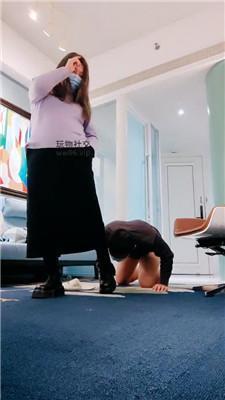 青竹转胯狗爬/长靴踩踏/白短袜气味辱 JS250113-18