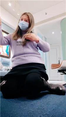 青竹转胯狗爬/长靴踩踏/白短袜气味辱 JS250113-18