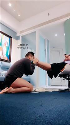 青竹转胯狗爬/长靴踩踏/白短袜气味辱 JS250113-18