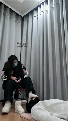 拽拽雪地靴臭棉袜气味辱/骑马鞭打 JS250112-34