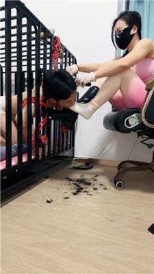 南月女神口球塞嘴-捆绑囚禁狗笼 JS250324-3