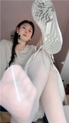 夏主口水白丝臭鞋底 250308-16