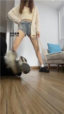 沐沐大大捆绑藤条抽/皮鞋白袜虐 JS250311-25