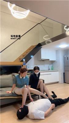 泡芙双空姐S-骑马转胯-轮流高跟踩踏 JS250326-24