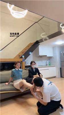 泡芙双空姐S-骑马转胯-轮流高跟踩踏 JS250326-24