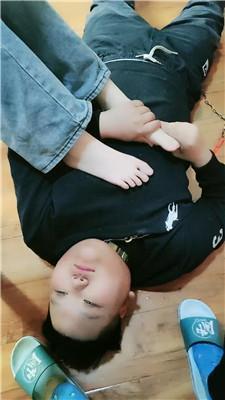 九创双S-囚禁狗笼-棉袜脚踩 JS250327-42