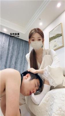 楚楚原味白袜脚气味辱 bf51777