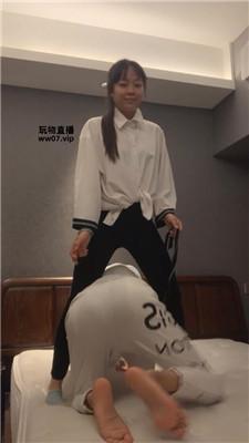 景花腿绞坐脸窒息-原味棉袜气味辱 JS250412-9
