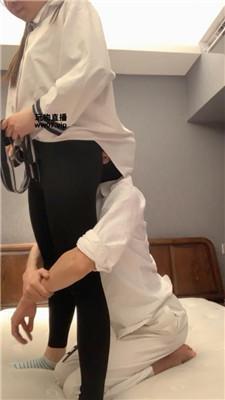 景花腿绞坐脸窒息-原味棉袜气味辱 JS250412-9