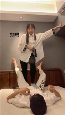 景花腿绞坐脸窒息-原味棉袜气味辱 JS250412-9