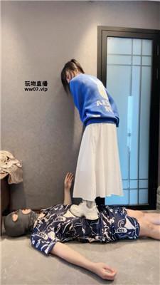 素人抽水机素人S-小白鞋原味棉袜气味辱 bf52255