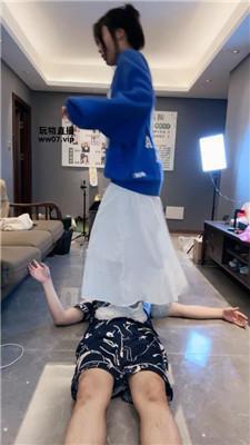 素人抽水机素人S-小白鞋原味棉袜气味辱 bf52255