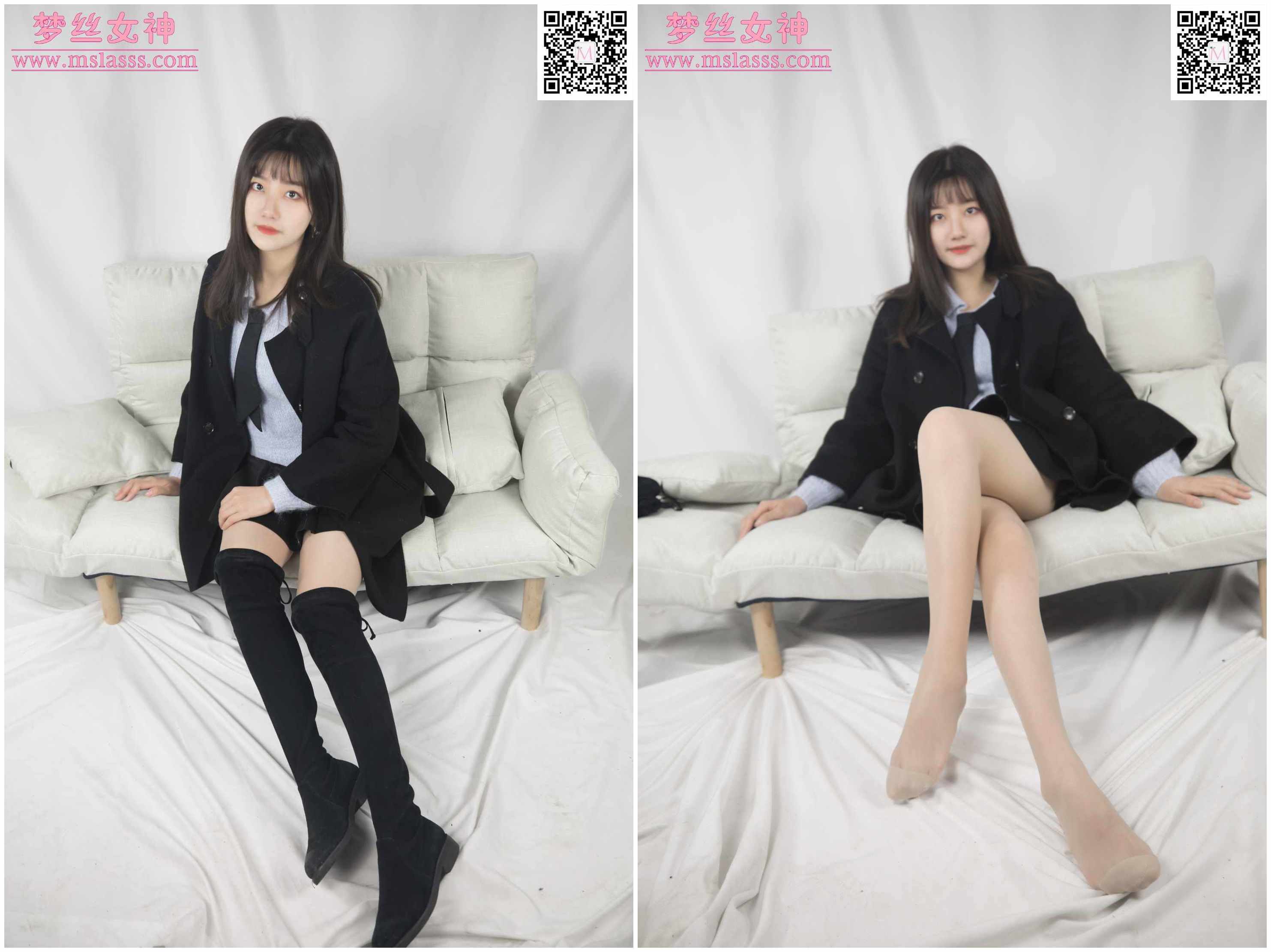 小盐《黑风衣下的美腿》